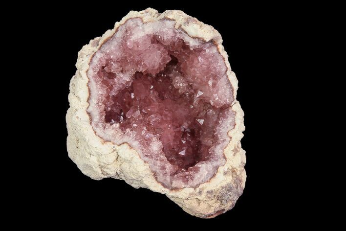 Pink Amethyst Geode (NEW FIND) - Argentina #84497